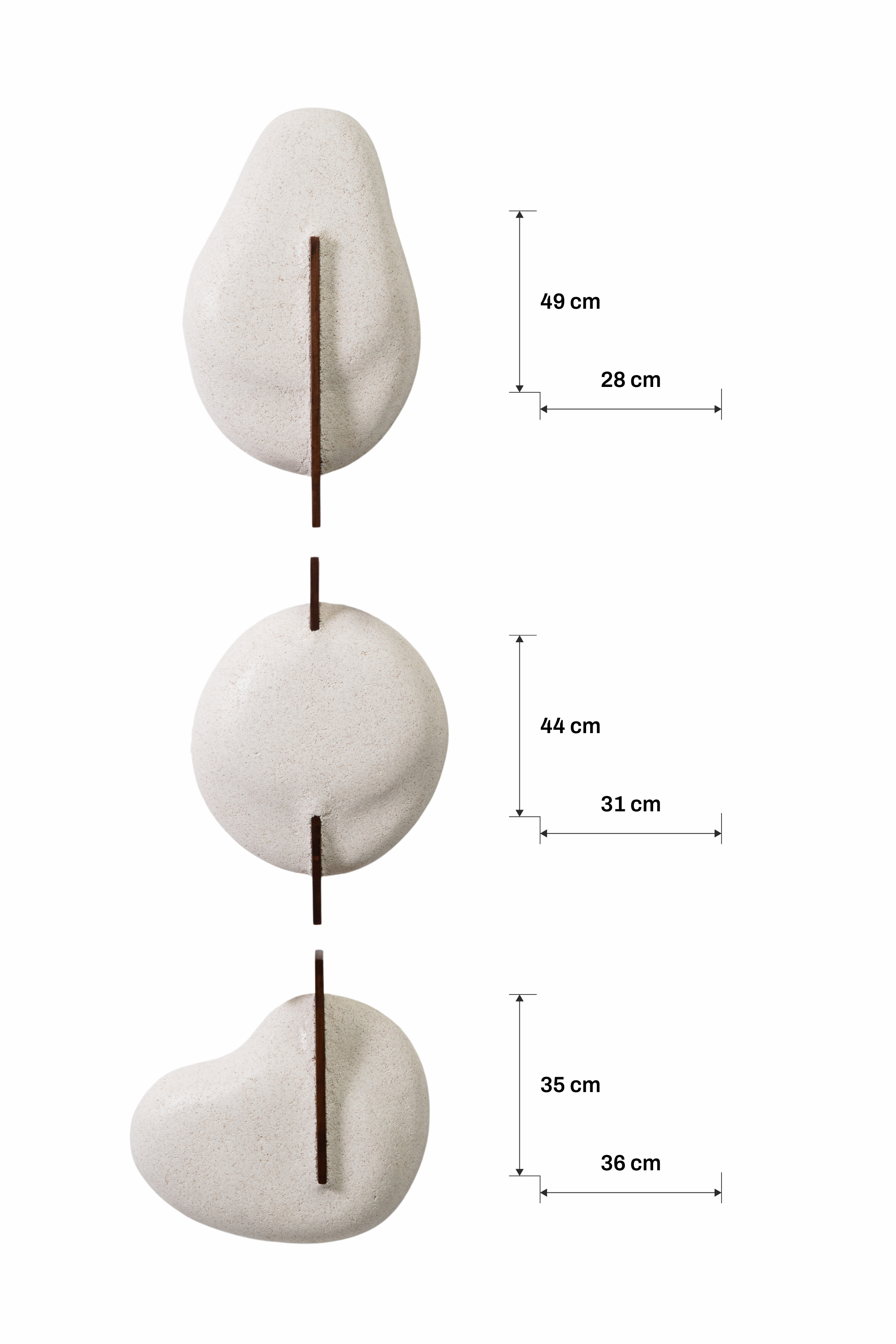 Escultura de parede Vestígio