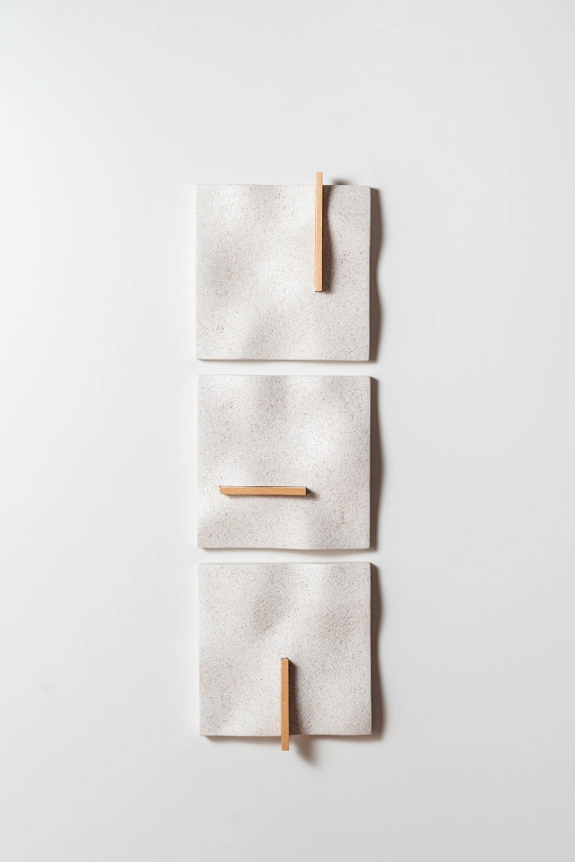 Conjunto de esculturas de parede Deriva