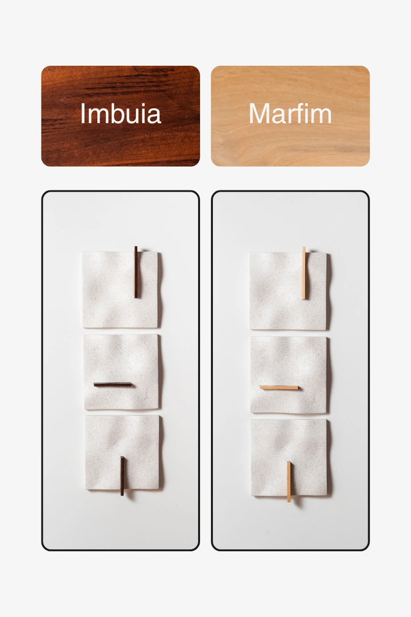 Conjunto de esculturas de parede Deriva